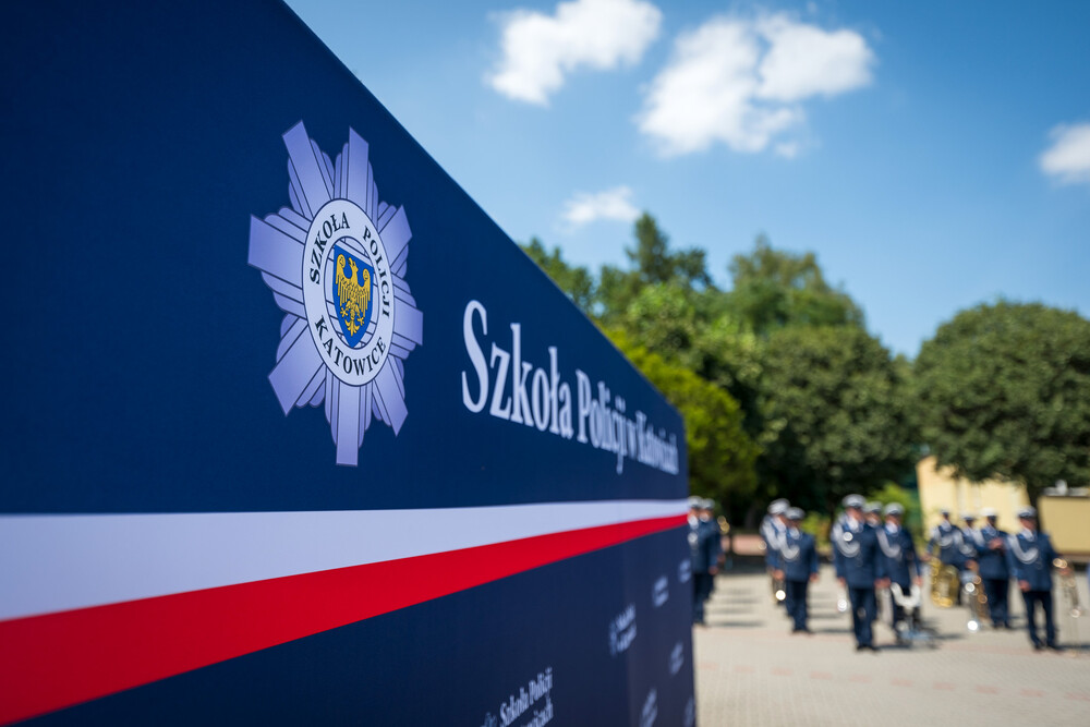 Uroczysty apel z okazji Święta Policji oraz 25-lecia utworzenia Szkoły Policji w Katowicach – Katowice, 26 lipca 2024. Fot.: IPN K. Łojko