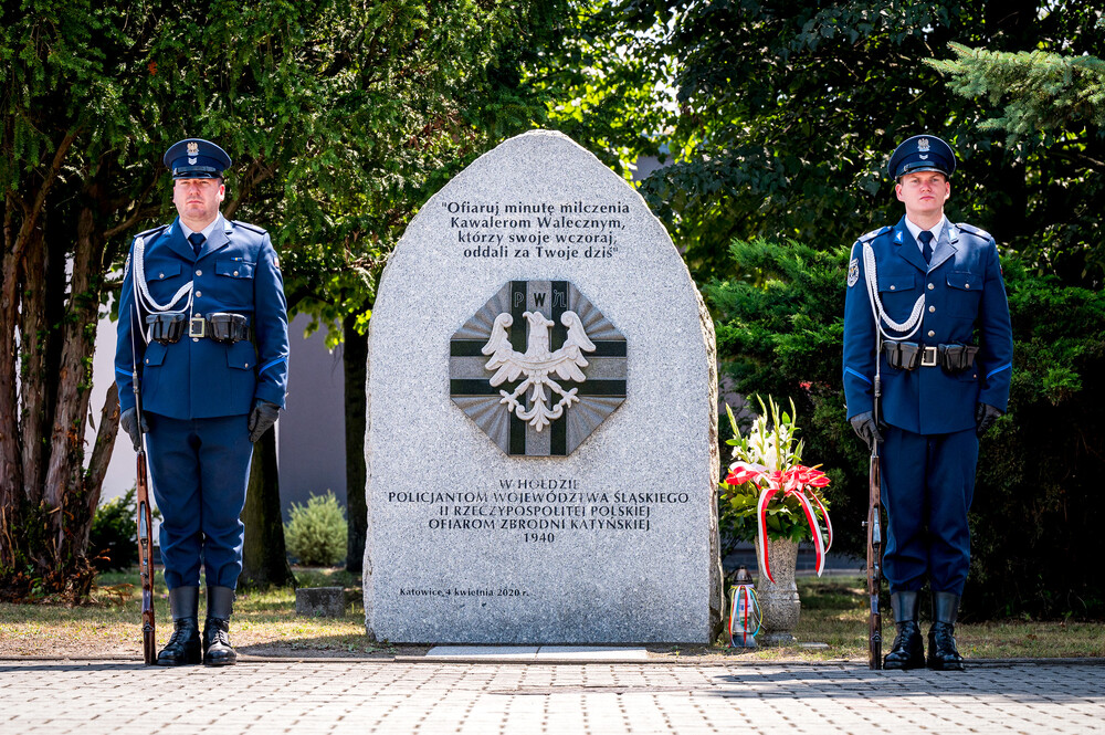Uroczysty apel z okazji Święta Policji oraz 25-lecia utworzenia Szkoły Policji w Katowicach – Katowice, 26 lipca 2024. Fot.: IPN K. Łojko