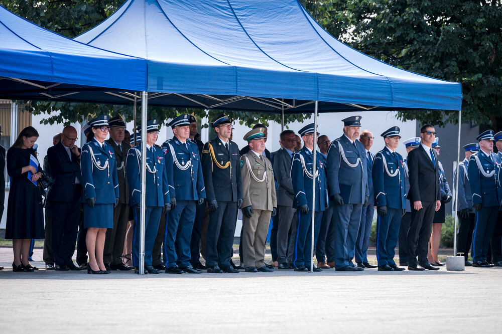 Uroczysty apel z okazji Święta Policji oraz 25-lecia utworzenia Szkoły Policji w Katowicach – Katowice, 26 lipca 2024. Fot.: IPN K. Łojko