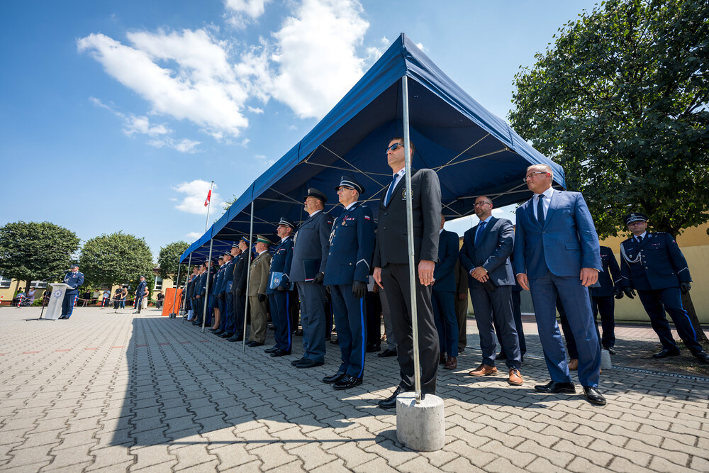 Uroczysty apel z okazji Święta Policji oraz 25-lecia utworzenia Szkoły Policji w Katowicach – Katowice, 26 lipca 2024. Fot.: IPN K. Łojko