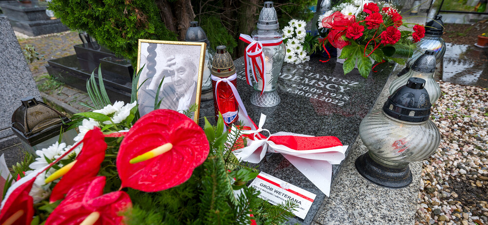 Uroczystość oznaczenia grobu śp. Janusza Nikodemskiego znakiem pamięci „Grób weterana walk o wolności niepodległość Polski” – w 80. rocznicę wybuchu Powstania Warszawskiego – Katowice, 1 sierpnia 2024