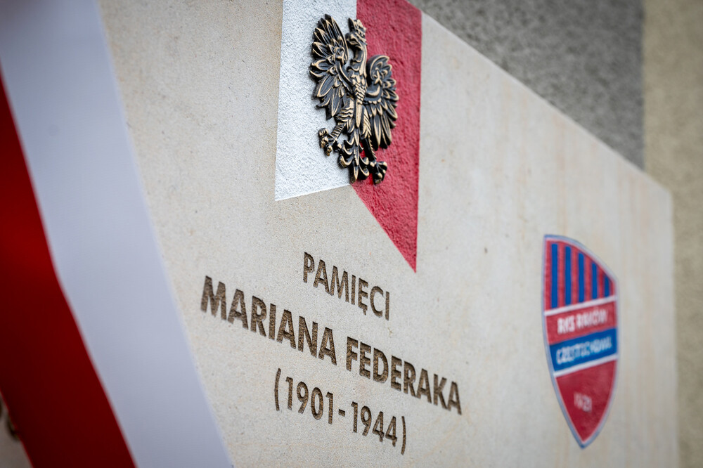 Odsłonięcie tablicy upamiętniającej Mariana Federaka – Częstochowa, 2 sierpnia 2024