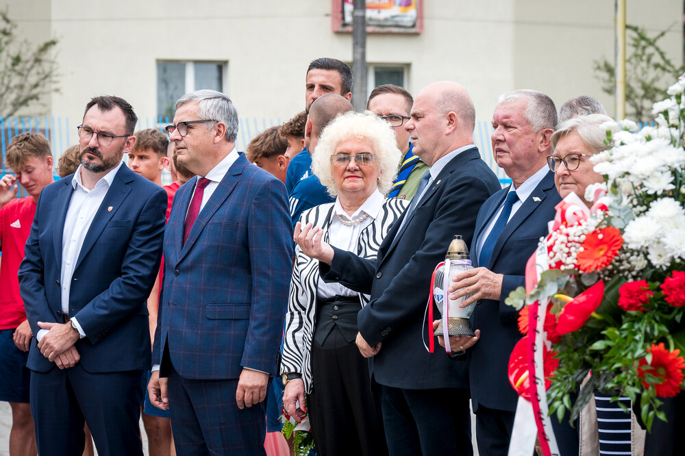 Odsłonięcie tablicy upamiętniającej Mariana Federaka – Częstochowa, 2 sierpnia 2024