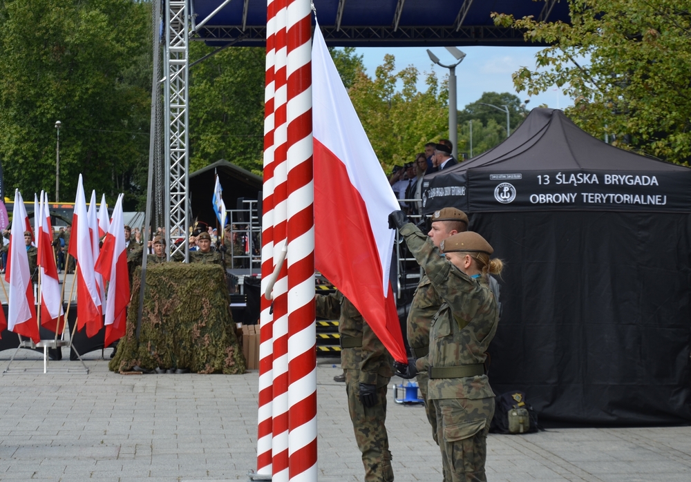 Wojewódzkie obchody Święta Wojska Polskiego w Katowicach. Fot. Justyna Siedlecka/OISW Katowice