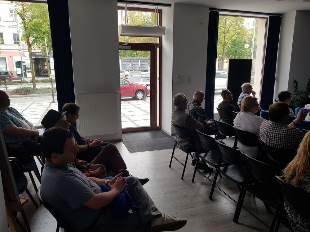 Wykład Mariusza Grzyba, historyka Muzeum Częstochowskiego, nt. „Przed i po godzinie „W”. Lotnicze wsparcie dla Armii Krajowej”. Fot. Adam Kurus/IPN