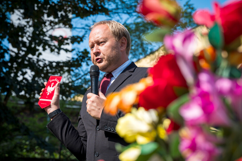 Oznaczenie grobu powstańca śląskiego dr. Stanisława Skiby znakiem pamięci „Tobie Polsko” – Ruda Śląska, 27 sierpnia 2024. Fot.: IPN K. Łojko