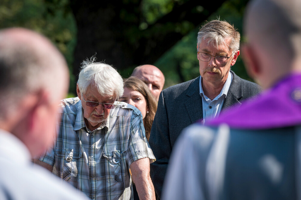 Oznaczenie grobu powstańca śląskiego dr. Stanisława Skiby znakiem pamięci „Tobie Polsko” – Ruda Śląska, 27 sierpnia 2024. Fot.: IPN K. Łojko