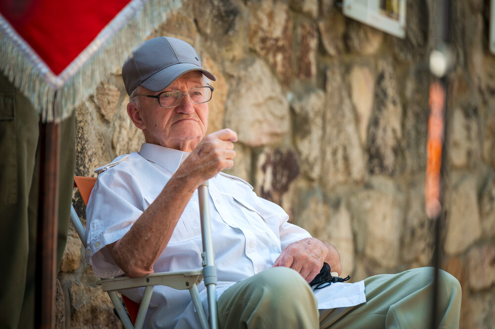 Odsłonięcie tablicy upamiętniającej Pawła Kubinę – Ruda Śląska, 28 sierpnia 2024. Fot.: IPN K. Łojko