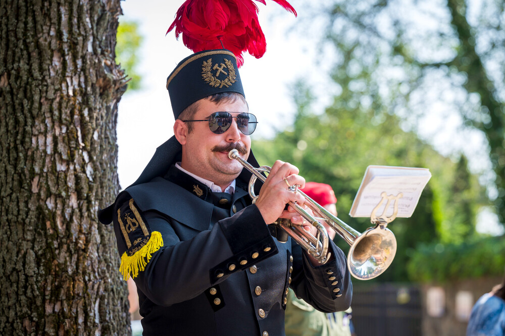 Odsłonięcie tablicy upamiętniającej Pawła Kubinę – Ruda Śląska, 28 sierpnia 2024. Fot.: IPN K. Łojko