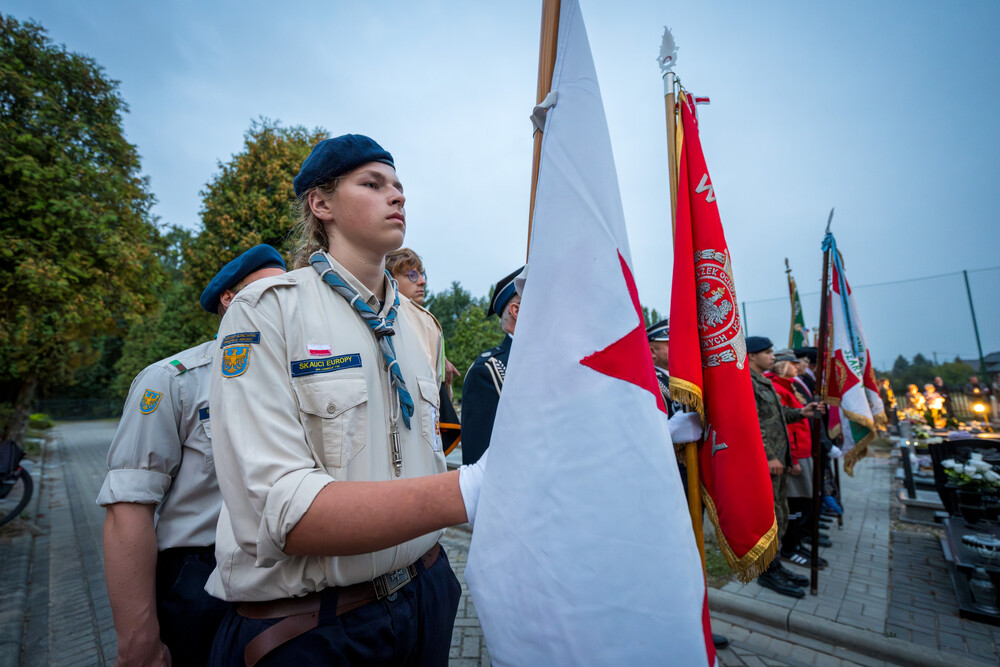"Pamiętamy o żołnierzach broniących Westerplatte" – Gliwice, 1 września 2024. Fot.: IPN K. Łojko