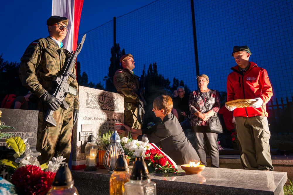 "Pamiętamy o żołnierzach broniących Westerplatte" – Gliwice, 1 września 2024. Fot.: IPN K. Łojko