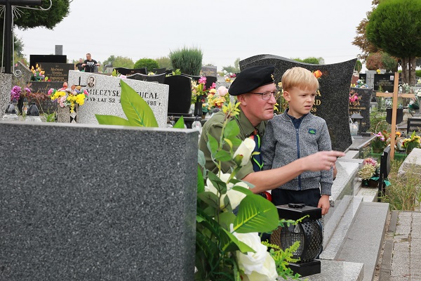 Upamiętniono Westerplatczyka Stanisława Bartochę w 85. rocznica wybuchu II wojny światowej. Fot. Mariusz Binkiewicz/UM w Sosnowcu