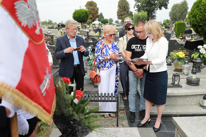 Upamiętniono Westerplatczyka Stanisława Bartochę w 85. rocznica wybuchu II wojny światowej. Fot. Mariusz Binkiewicz/UM w Sosnowcu