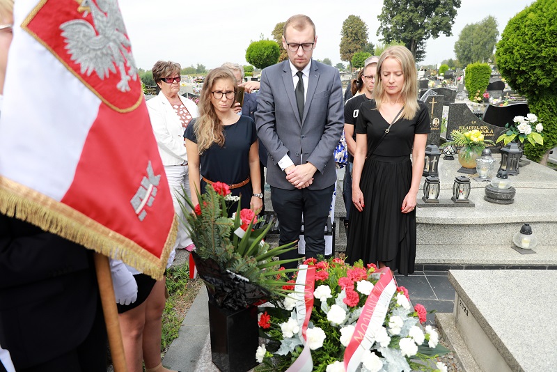 Upamiętniono Westerplatczyka Stanisława Bartochę w 85. rocznica wybuchu II wojny światowej. Fot. Mariusz Binkiewicz/UM w Sosnowcu