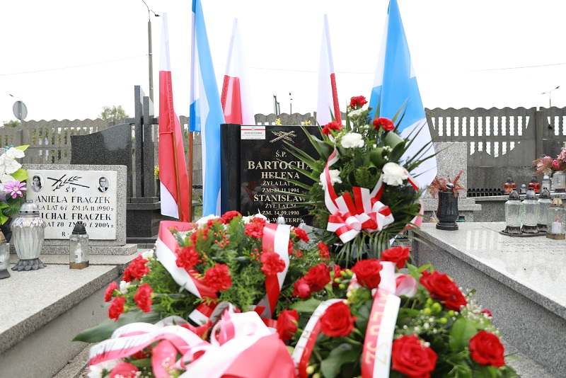 Upamiętniono Westerplatczyka Stanisława Bartochę w 85. rocznica wybuchu II wojny światowej. Fot. Mariusz Binkiewicz/UM w Sosnowcu