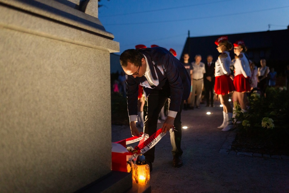 Upamiętnienie powstańców śląskich w Glinicy. Fot. Gmina Ciasna