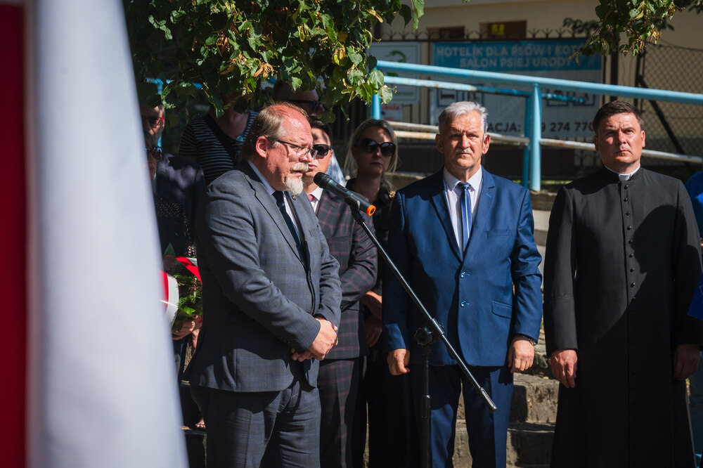 Uroczystości pogrzebowe Józefa Lewickiego, żołnierza VII Śląskiego Okręgu NSZ – Szczyrk, 6 września 2024. Fot.: IPN K. Łojko