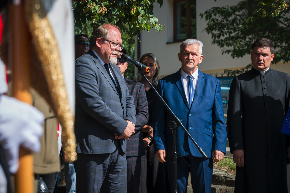 Uroczystości pogrzebowe Józefa Lewickiego, żołnierza VII Śląskiego Okręgu NSZ – Szczyrk, 6 września 2024. Fot.: IPN K. Łojko