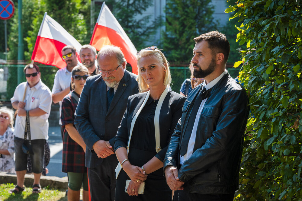 Uroczystości pogrzebowe Józefa Lewickiego, żołnierza VII Śląskiego Okręgu NSZ – Szczyrk, 6 września 2024. Fot.: IPN K. Łojko