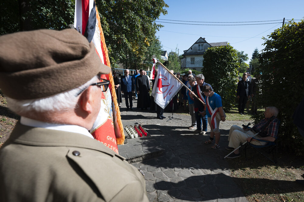 Uroczystości pogrzebowe Józefa Lewickiego, żołnierza VII Śląskiego Okręgu NSZ – Szczyrk, 6 września 2024. Fot.: IPN K. Łojko