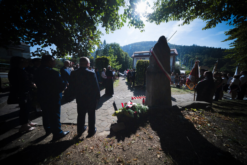 Uroczystości pogrzebowe Józefa Lewickiego, żołnierza VII Śląskiego Okręgu NSZ – Szczyrk, 6 września 2024. Fot.: IPN K. Łojko