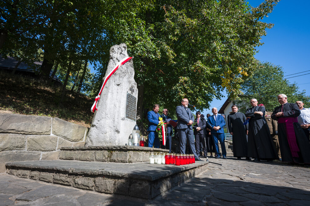 Uroczystości pogrzebowe Józefa Lewickiego, żołnierza VII Śląskiego Okręgu NSZ – Szczyrk, 6 września 2024. Fot.: IPN K. Łojko