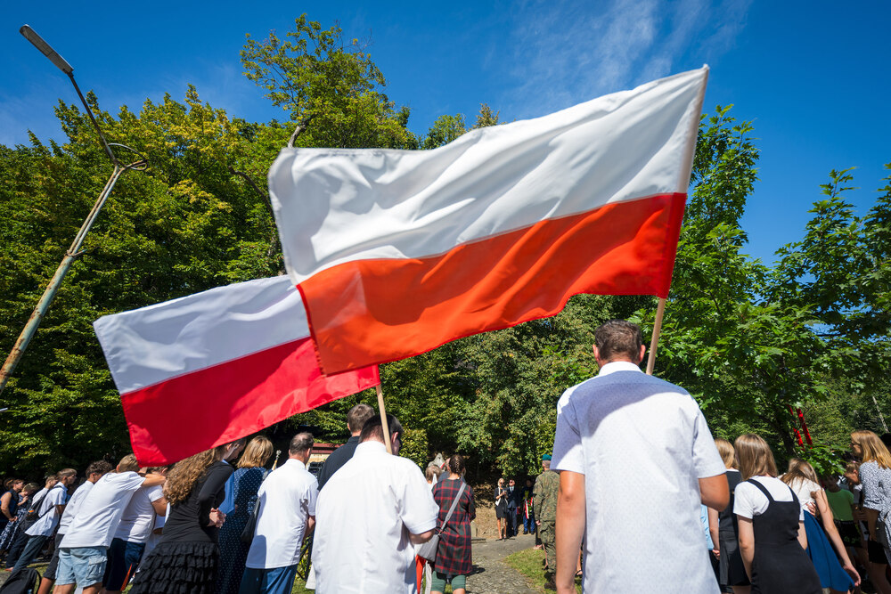 Uroczystości pogrzebowe Józefa Lewickiego, żołnierza VII Śląskiego Okręgu NSZ – Szczyrk, 6 września 2024. Fot.: IPN K. Łojko