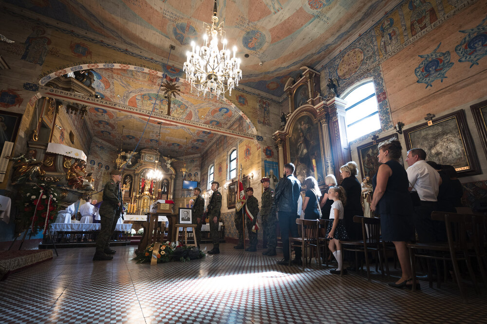 Uroczystości pogrzebowe Józefa Lewickiego, żołnierza VII Śląskiego Okręgu NSZ – Szczyrk, 6 września 2024. Fot.: IPN K. Łojko