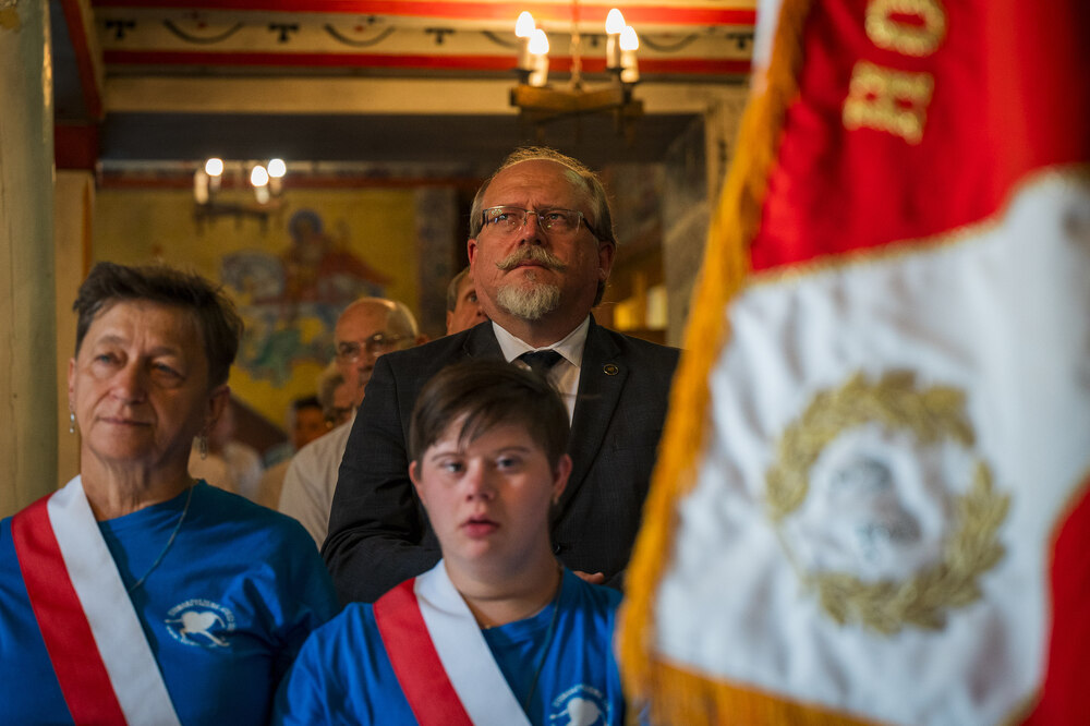 Uroczystości pogrzebowe Józefa Lewickiego, żołnierza VII Śląskiego Okręgu NSZ – Szczyrk, 6 września 2024. Fot.: IPN K. Łojko