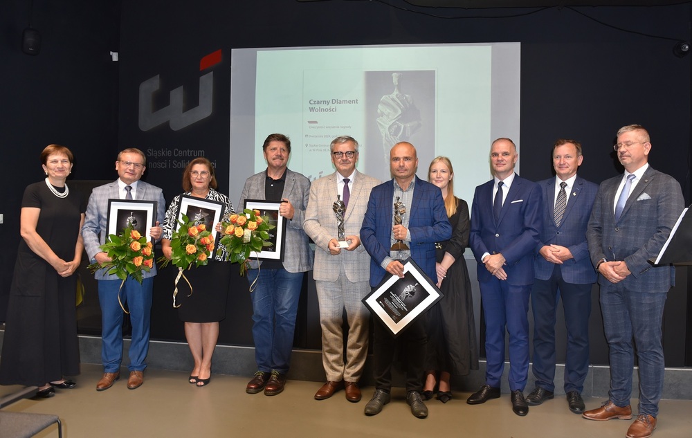 Katowicki Oddział IPN został uhonorowany nagrodą Czarny Diament Wolności. Fot. Monika Kobylańska/IPN