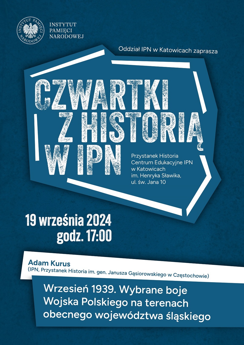 Rozpoczynamy całoroczny cykl spotkań „Czwartki z historią w IPN”!