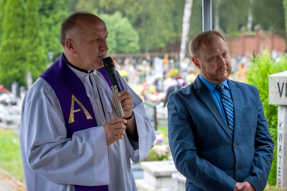 Uroczystość oznaczenia grobu powstańca śląskiego śp. Konrada Zimonia znakiem pamięci „Tobie Polsko” – Rybnik, 10 września 2024. Fot.: IPN K. Łojko