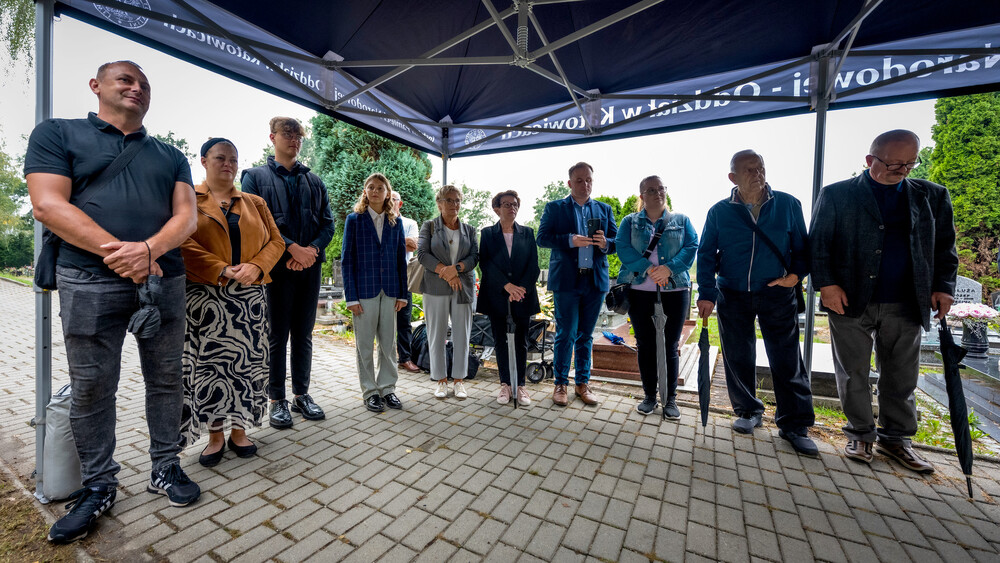 Uroczystość oznaczenia grobu powstańca śląskiego śp. Konrada Zimonia znakiem pamięci „Tobie Polsko” – Rybnik, 10 września 2024. Fot.: IPN K. Łojko