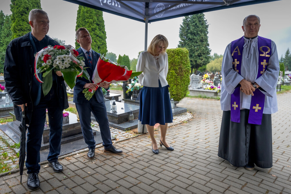 Uroczystość oznaczenia grobu powstańca śląskiego śp. Konrada Zimonia znakiem pamięci „Tobie Polsko” – Rybnik, 10 września 2024. Fot.: IPN K. Łojko