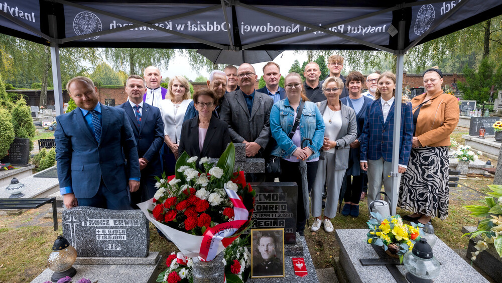 Uroczystość oznaczenia grobu powstańca śląskiego śp. Konrada Zimonia znakiem pamięci „Tobie Polsko” – Rybnik, 10 września 2024. Fot.: IPN K. Łojko