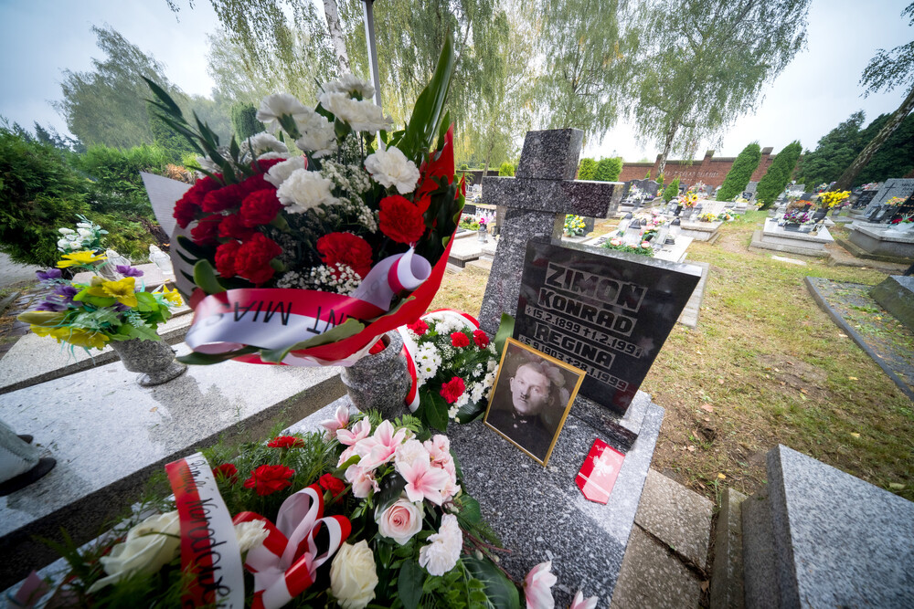 Uroczystość oznaczenia grobu powstańca śląskiego śp. Konrada Zimonia znakiem pamięci „Tobie Polsko” – Rybnik, 10 września 2024. Fot.: IPN K. Łojko