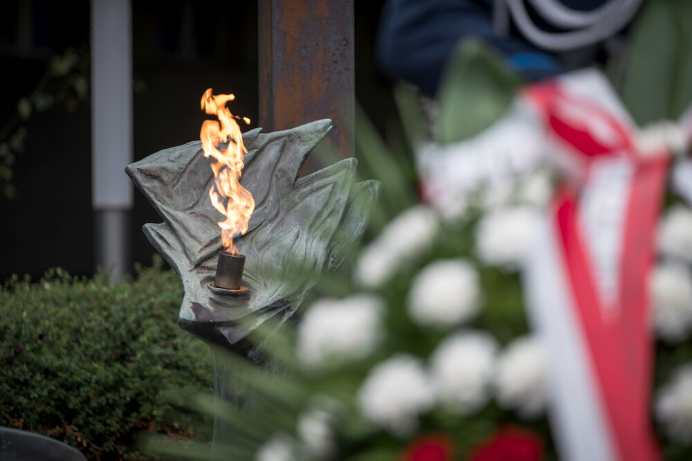 Oddział IPN w Katowicach został uhonorowany Medalem za Zasługi dla Ogólnopolskiego Stowarzyszenia „Rodzina Policyjna 1939 r.” z siedzibą w Katowicach – Katowice, 13 września 2024 r. Fot.: IPN K. Łojko