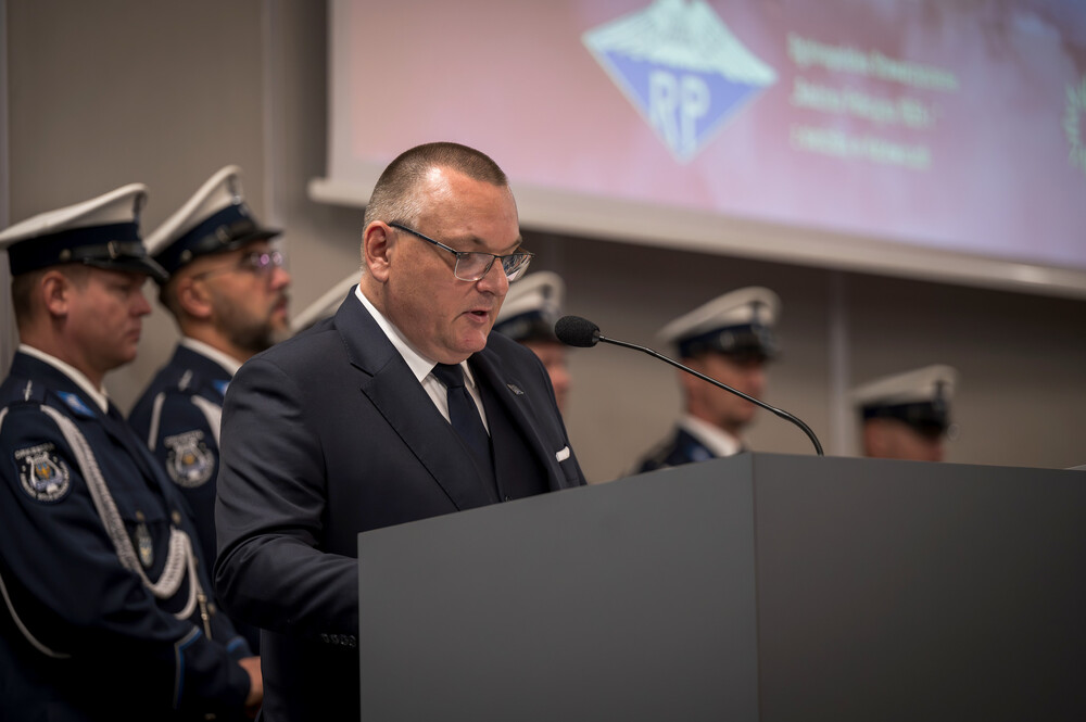 Oddział IPN w Katowicach został uhonorowany Medalem za Zasługi dla Ogólnopolskiego Stowarzyszenia „Rodzina Policyjna 1939 r.” z siedzibą w Katowicach – Katowice, 13 września 2024 r. Fot.: IPN K. Łojko