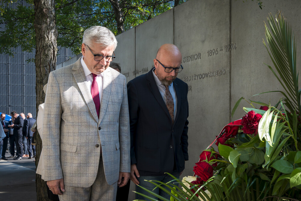 Uroczystość pod pomnikiem Henryka Sławika i Józsefa Antalla w Katowicach – 18 września 2024. Fot.: IPN K. Łojko