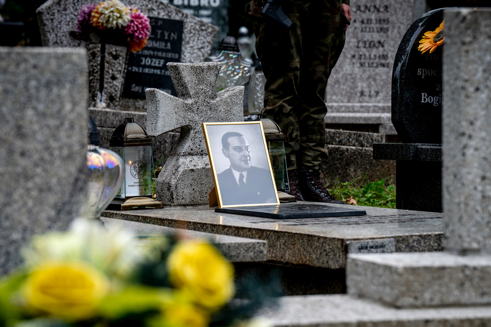 Upamiętnienie Józefa Korola, komendanta Związku Walki Zbrojnej Okręgu Śląskiego – Cieszyn, 27 września 2024. Fot.: IPN K. Łojko.