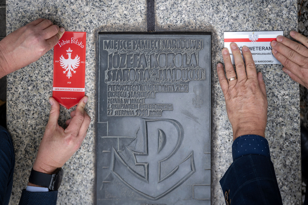 Upamiętnienie Józefa Korola, komendanta Związku Walki Zbrojnej Okręgu Śląskiego – Cieszyn, 27 września 2024. Fot.: IPN K. Łojko.