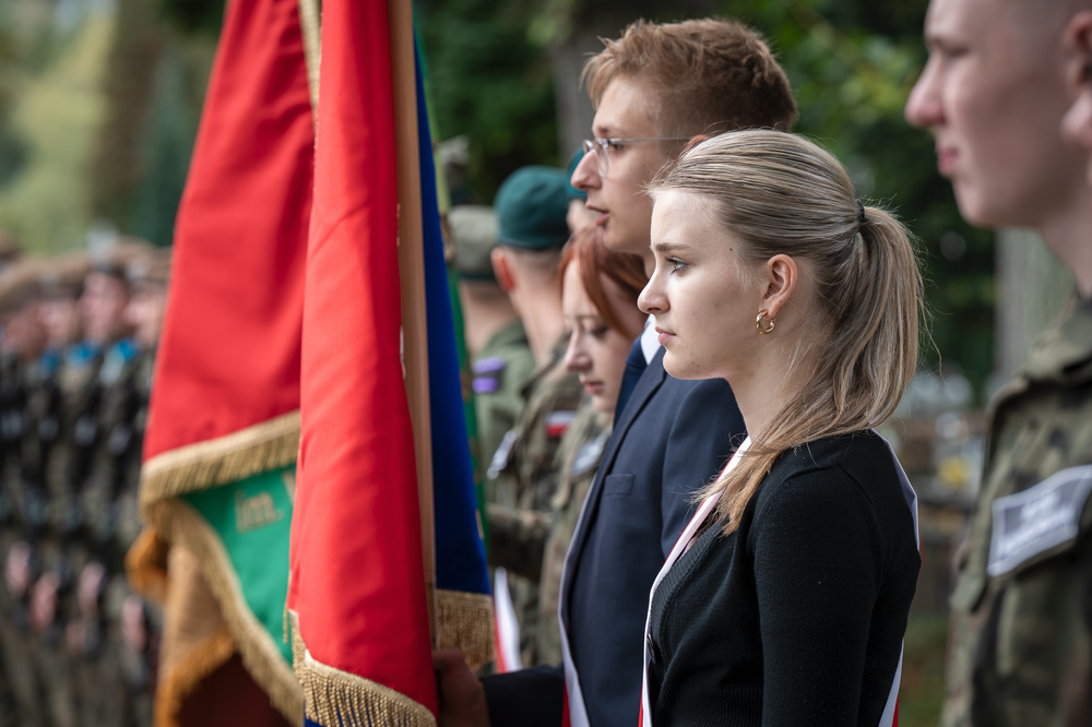 Upamiętnienie Józefa Korola, komendanta Związku Walki Zbrojnej Okręgu Śląskiego – Cieszyn, 27 września 2024. Fot.: IPN K. Łojko.