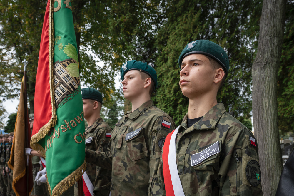 Upamiętnienie Józefa Korola, komendanta Związku Walki Zbrojnej Okręgu Śląskiego – Cieszyn, 27 września 2024. Fot.: IPN K. Łojko.