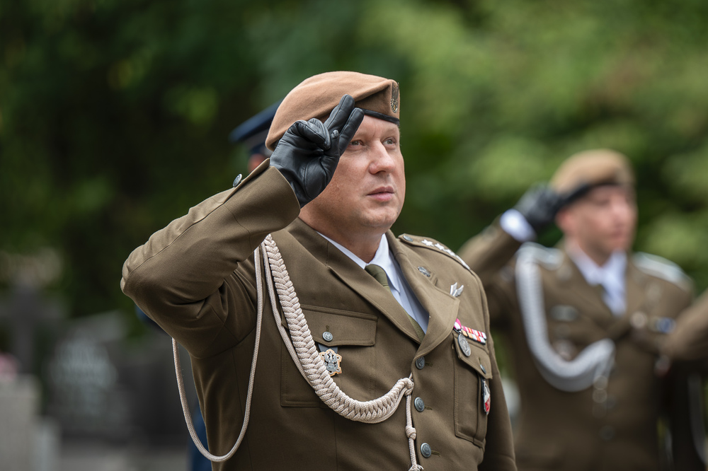 Upamiętnienie Józefa Korola, komendanta Związku Walki Zbrojnej Okręgu Śląskiego – Cieszyn, 27 września 2024. Fot.: IPN K. Łojko.