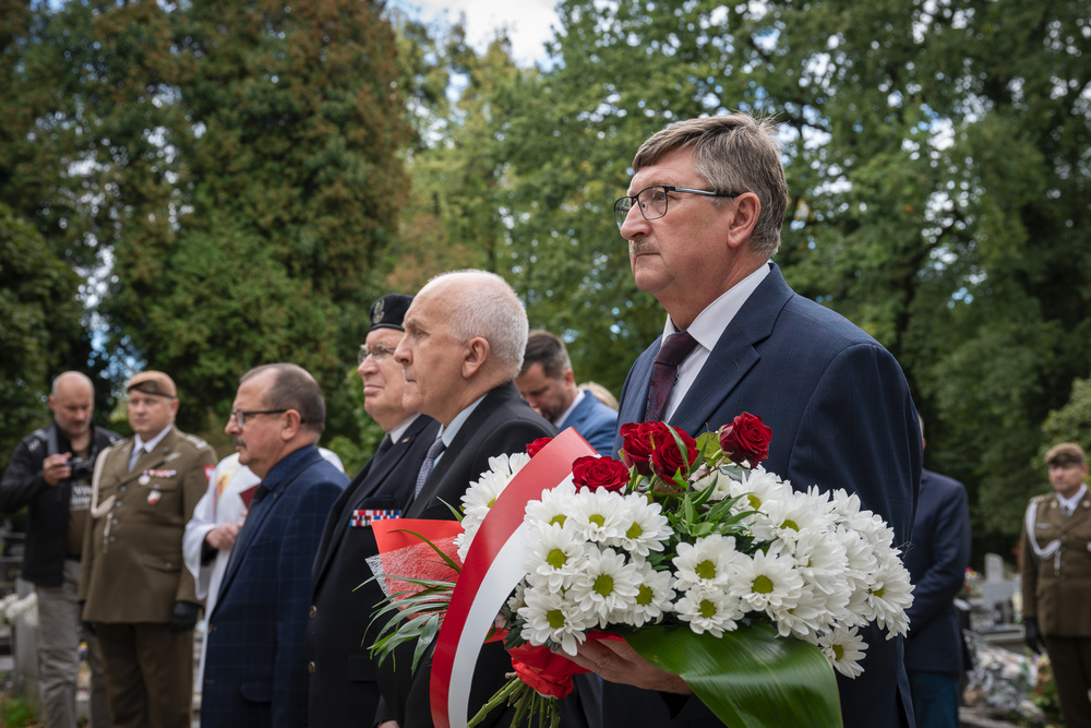 Upamiętnienie Józefa Korola, komendanta Związku Walki Zbrojnej Okręgu Śląskiego – Cieszyn, 27 września 2024. Fot.: IPN K. Łojko.