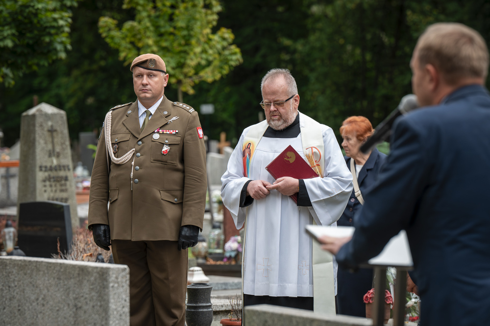 Upamiętnienie Józefa Korola, komendanta Związku Walki Zbrojnej Okręgu Śląskiego – Cieszyn, 27 września 2024. Fot.: IPN K. Łojko.