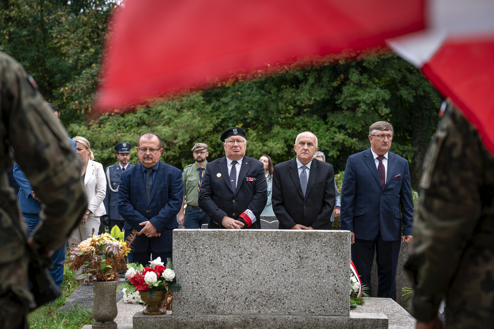 Upamiętnienie Józefa Korola, komendanta Związku Walki Zbrojnej Okręgu Śląskiego – Cieszyn, 27 września 2024. Fot.: IPN K. Łojko.