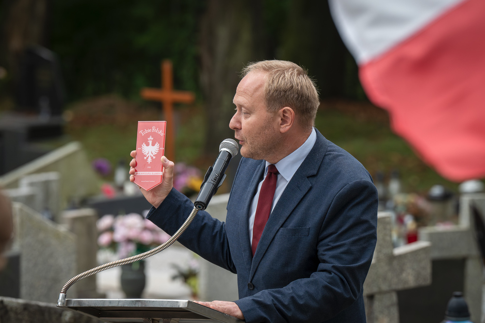 Upamiętnienie Józefa Korola, komendanta Związku Walki Zbrojnej Okręgu Śląskiego – Cieszyn, 27 września 2024. Fot.: IPN K. Łojko.