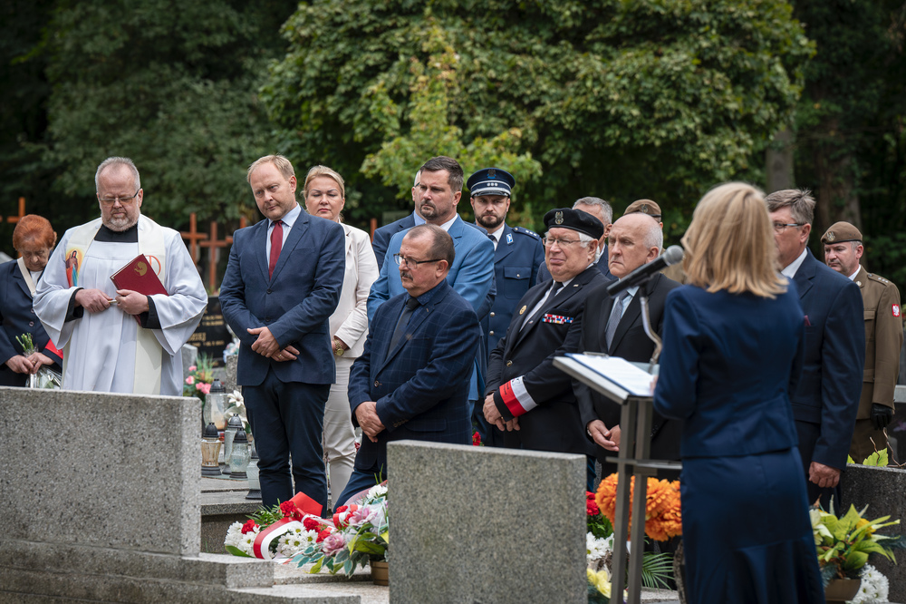 Upamiętnienie Józefa Korola, komendanta Związku Walki Zbrojnej Okręgu Śląskiego – Cieszyn, 27 września 2024. Fot.: IPN K. Łojko.