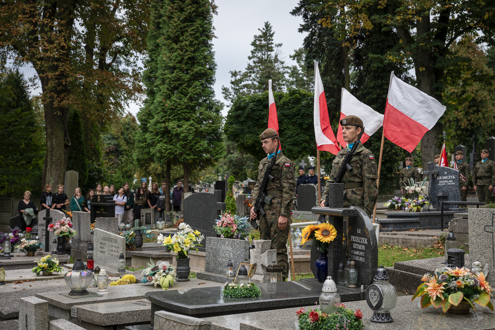 Upamiętnienie Józefa Korola, komendanta Związku Walki Zbrojnej Okręgu Śląskiego – Cieszyn, 27 września 2024. Fot.: IPN K. Łojko.